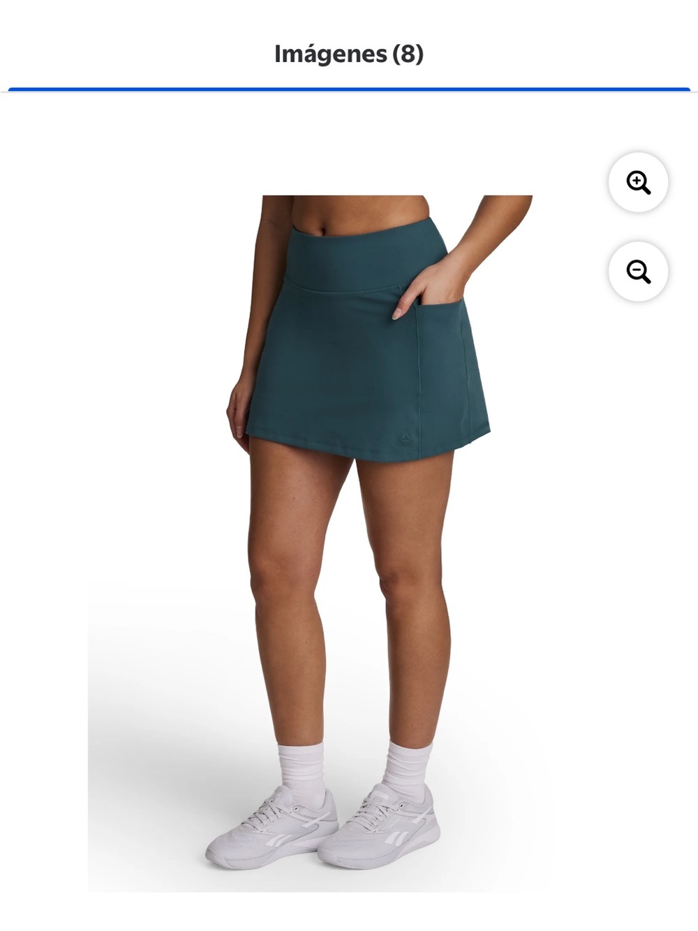 Women's Teal Active Skort with Side Pocket